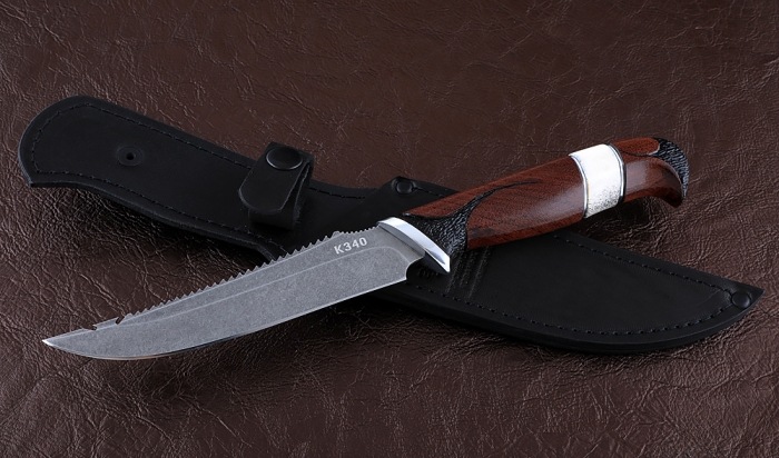 Нож Рыболов-6 сталь К340, рукоять бубинга рог лося