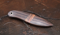 Нож Мараката, дамаск ламинированный рукоять и ножны палисандр - Нож Мараката, дамаск ламинированный рукоять и ножны палисандр