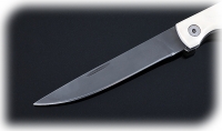 Нож Мексиканец, складной, сталь Х12МФ, рукоять накладки акрил белый - Нож Мексиканец, складной, сталь Х12МФ, рукоять накладки акрил белый