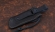 Нож Финка НКВД складная сталь 95Х18 накладки черный граб