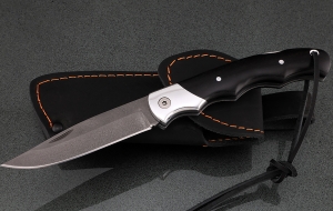 Нож складной Белка Х12МФ черный граб дюраль Нож складной Белка Х12МФ черный граб дюраль