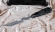 Эксклюзивный нож «Чужой» нержавеющий дамаск, рукоять ламинированный дамаск и бивень моржа со скримшоу