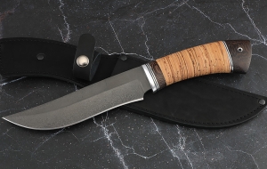 Нож Катран сталь Х12МФ, рукоять береста Нож Катран сталь Х12МФ, рукоять береста