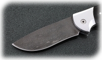 Нож Ястреб, складной, сталь Х12МФ, рукоять накладки акрил черный с дюралью - Нож Ястреб, складной, сталь Х12МФ, рукоять накладки акрил черный с дюралью