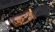 Премиум Нож Барракуда-2 дамаск торцевой, рукоять мокуме-гане и ножны черный граб резной кость мамонта