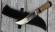 Нож Бобр AISI 440C рукоять береста, мельхиор (распродажа)