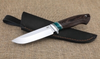 Нож Странник 95х18 рукоять акрил зеленый и венге 