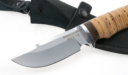 Нож Хаска сталь 95х18, рукоять береста Нож Хаска сталь 95х18, рукоять береста