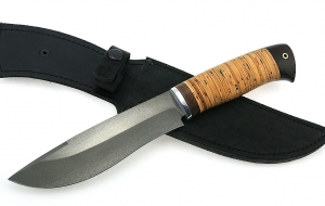 Нож Сибиряк сталь Х12МФ, рукоять береста Нож Сибиряк сталь Х12МФ, рукоять береста