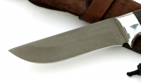 Нож Бекас цельнометаллический, сталь Х12МФ, рукоять черный граб - _MG_4106.jpg