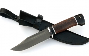 Нож Дельфин сталь Х12МФ, рукоять венге-черный граб