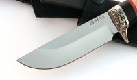 Нож Универсал сталь ELMAX , рукоять карельская береза-черный граб,мельхиор - IMG_4991.jpg
