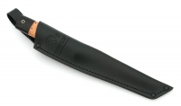 Нож Тантуха-2 сталь булат, рукоять береста-черный граб, мельхиор - IMG_4668.jpg