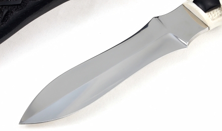 Нож Троянский кинжал сталь Elmax рукоять и ножны черный граб+рог лося резные 1 Нож Троянский кинжал сталь Elmax рукоять и ножны черный граб+рог лося резные 1