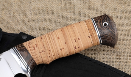 Нож Аллигатор-2 сталь кованая х12мф рукоять береста 