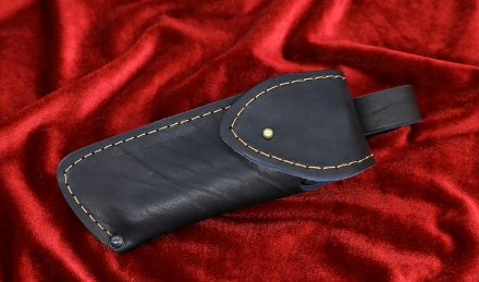 Нож Финка НКВД складная сталь х12мф накладки акрил белый+черный с красной звездой Нож Финка НКВД складная сталь х12мф накладки акрил белый+черный с красной звездой