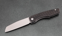 Нож складной Тор сталь х12мф накладки карбон + AUS8 (подшипники, клипса) 