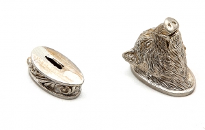  Комплект литья №48 для ножа: гарда и навершие.