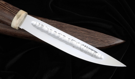 Нож Народа севера 3 сталь Х12МФ рукоять и ножны дерево венге