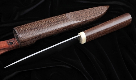 Нож Народа севера 3 сталь Х12МФ рукоять и ножны дерево венге