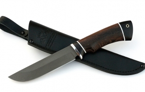 Нож Косуля сталь Х12МФ, рукоять венге-черный граб