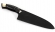 Кухонный нож Шеф №13 сталь 95Х18 рукоять черный граб латунь