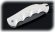Нож Ястреб, складной, сталь Х12МФ, рукоять накладки акрил белый