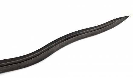 Клинок Пламя, сталь дамаск