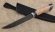 Нож Косуля клинок стальной трос рукоять береста