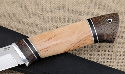 Нож Гриф сталь 95х18, рукоять карельская береза венге