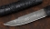 Коллекционный Нож с деревянными ножнами из торцевого дамаска рукоять и ножны черный граб резной