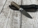 Нож овощной, сталь булат (цельнометаллический), материал рукояти карельская береза коричневая (распродажа)