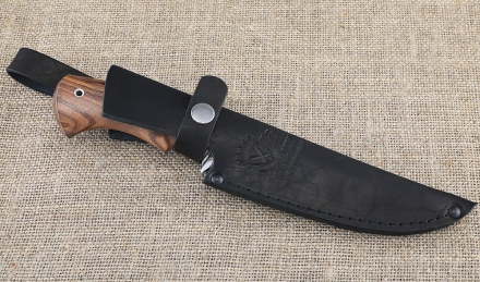 Нож Русак сталь дамаск, рукоять палисандр Нож Русак сталь дамаск, рукоять палисандр