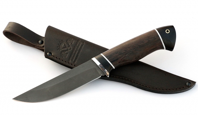 Нож Гриф сталь Х12МФ, рукоять венге-черный граб 