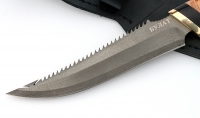 Нож Рыболов-6 сталь булат, рукоять черный граб-береста - IMG_4566.jpg