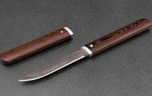 Нож Дамский-2 сталь дамаск, рукоять и ножны венге