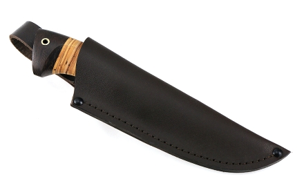 Нож Карась сталь дамаск полный камень рукоять береста Нож Карась сталь дамаск полный камень рукоять береста