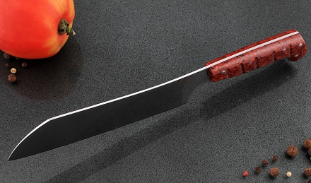 Кухонный нож Шеф №3 сталь 95Х18, рукоять акрил красный Кухонный нож Шеф №3 сталь 95Х18, рукоять акрил красный