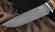 Нож Барракуда сталь К340, рукоять береста черный граб (зебра)