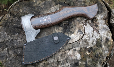 Топор-35 дамаск венге с инкрустацией (NEW) Топор-35 дамаск венге с инкрустацией (NEW)