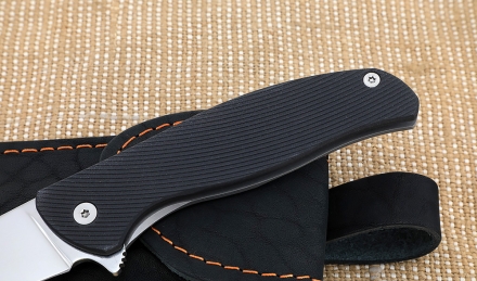 Нож складной Back сталь Х12МФ накладки G10 черная + AUS8 (подшипники, клипса) Нож складной Back сталь Х12МФ накладки G10 черная + AUS8 (подшипники, клипса)