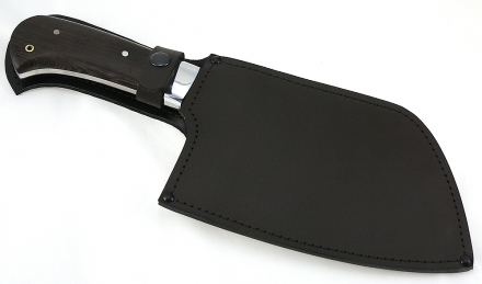 Тяпка №1 цельнометаллическая: сталь дамаск,полный камень рукоять венге