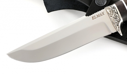 Нож Алтай сталь ELMAX, рукоять венге-черный граб, мельхиор Нож Алтай сталь ELMAX, рукоять венге-черный граб, мельхиор
