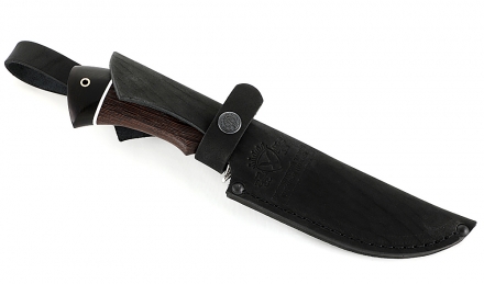 Нож Алтай сталь ELMAX, рукоять венге-черный граб, мельхиор Нож Алтай сталь ELMAX, рукоять венге-черный граб, мельхиор