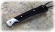 Складной нож Мексиканец из дамасской стали, рукоять накладки черный граб