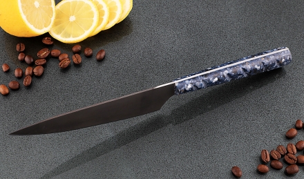 Кухонный нож Шеф №6 сталь Х12МФ, рукоять акрил синий Кухонный нож Шеф №6 сталь Х12МФ, рукоять акрил синий