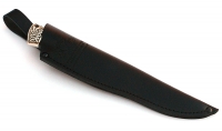 Нож Крот сталь ELMAX , рукоять карельская береза-черный граб,мельхиор - IMG_5760.jpg