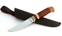 Нож Лось сталь ELMAX, рукоять коричневый граб-кап, мельхиор - IMG_5761.jpg