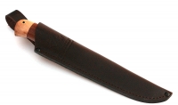 Нож Лось сталь ELMAX, рукоять коричневый граб-кап, мельхиор - IMG_5763.jpg