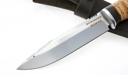 Нож Рыболов-3 сталь 95х18, рукоять береста Нож Рыболов-3 сталь 95х18, рукоять береста